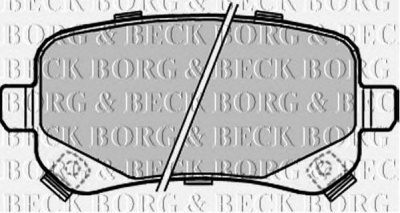 BORG & BECK bbp2209 -  Комплект тормозных колодок, дисковый тормоз